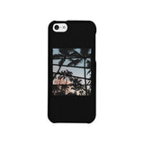 Palm Trees Split Black Phone Case
