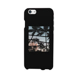 Palm Trees Split Black Phone Case