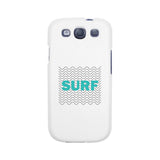 Surf Waves White Phone Case