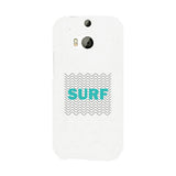 Surf Waves White Phone Case