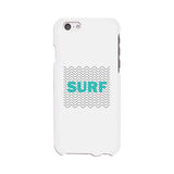 Surf Waves White Phone Case