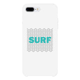 Surf Waves White Phone Case