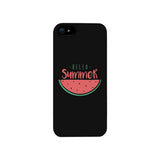 Hello Summer Watermelon Black Phone Case