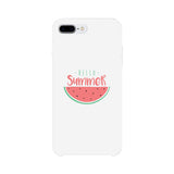 Hello Summer Watermelon White Phone Case