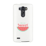 Hello Summer Watermelon White Phone Case