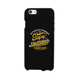 Authentic Summer Surfing California Black Phone Case