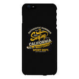 Authentic Summer Surfing California Black Phone Case