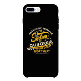 Authentic Summer Surfing California Black Phone Case