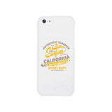 Authentic Summer Surfing California White Phone Case