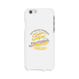 Authentic Summer Surfing California White Phone Case