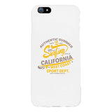 Authentic Summer Surfing California White Phone Case