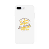Authentic Summer Surfing California White Phone Case