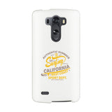 Authentic Summer Surfing California White Phone Case