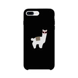 Llamas With Sunglasses - Black Phone Case
