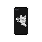 Boo French Bulldog Ghost Black Phone Case