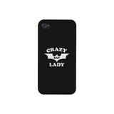 Crazy Bat Lady Black Phone Case