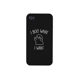 I Boo What I Want Ghost Black Phone Case