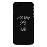 I Boo What I Want Ghost Black Phone Case