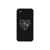 Heart Spider Web Black Phone Case