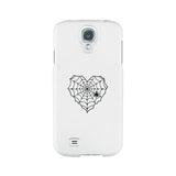 Heart Spider Web White Phone Case