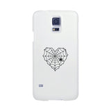 Heart Spider Web White Phone Case