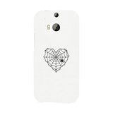 Heart Spider Web White Phone Case