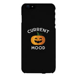 Pumpkin Current Mood Black Phone Case