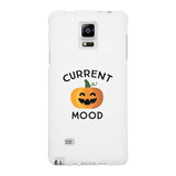 Pumpkin Current Mood White Phone Case