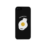 Meowgical Cat And Fried Egg Black Phone Case