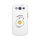 Meowgical Cat And Fried Egg White Phone Case
