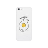 Meowgical Cat And Fried Egg White Phone Case