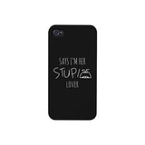 Her Stupid Lover-Left Black Phone Case