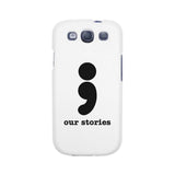 Our Stories-Left White Phone Case