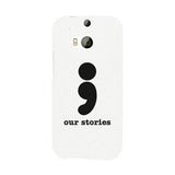 Our Stories-Left White Phone Case