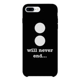 Will Never End-Right Black Phone Case
