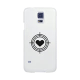 To Heart Target-Right White Phone Case
