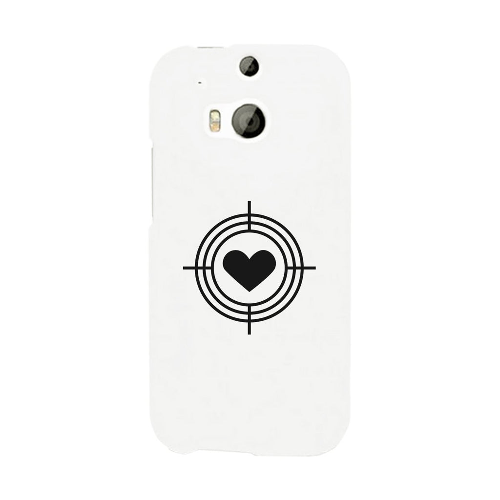 To Heart Target-Right White Phone Case