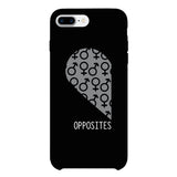 Opposites Male Symbols-Left Black Phone Case