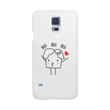 Mua Mua Mua-Right White Phone Case