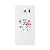 Mua Mua Mua-Right White Phone Case