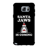 Santa Jaws Is Coming Black Phone Case