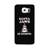 Santa Jaws Is Coming Black Phone Case