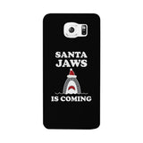 Santa Jaws Is Coming Black Phone Case