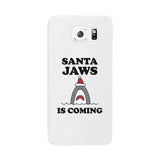 Santa Jaws Is Coming White Phone Case