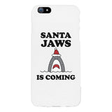 Santa Jaws Is Coming White Phone Case
