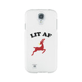 Lit Af White Phone Case