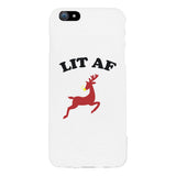 Lit Af White Phone Case