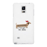 Dachshund Through The Snow White Phone Case