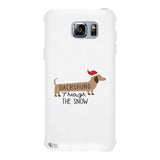 Dachshund Through The Snow White Phone Case