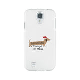 Dachshund Through The Snow White Phone Case
